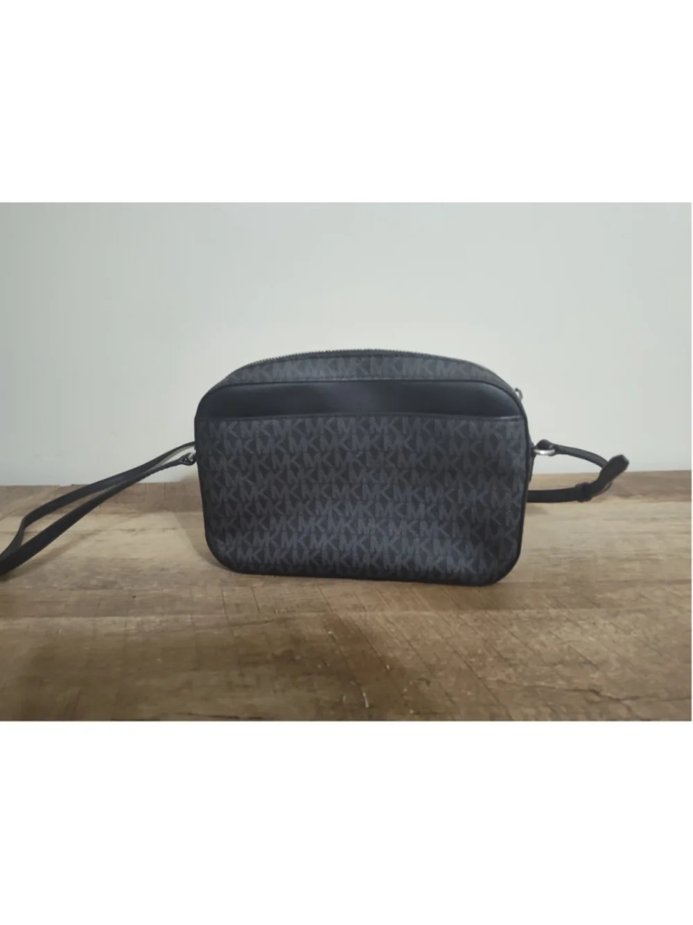Women's Michael Kors Black Silver Crossbody Bag One Size